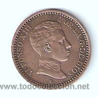 Monedas de Espa&ntilde;a: ALFONSO XIII DOS CENTIMOS 1904 MSV ESTRELLA 04 - Foto 1