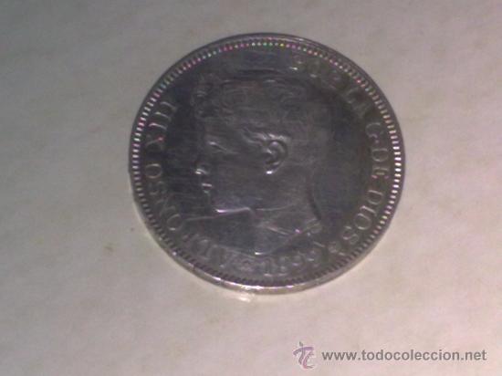 Monedas de Espa&ntilde;a: 5 PTS..........1899 (18-99)..........SIN CIRCULAR