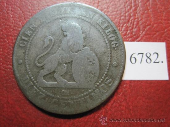 Monedas de Espa&ntilde;a: Espa&ntilde;a,  10  centimos  1870 ,  Gobierno Provisional - Foto 1