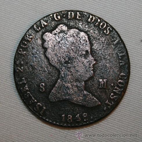 Monedas de Espa&ntilde;a: 8 MARAVEDIS DE ISABEL II  - 1848 - SEGOVIA - Foto 1