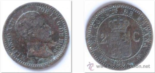 Monedas de Espa&ntilde;a: 2 CENTIMOS DE ALFONSO XIII - 1904 - 04 - Foto 1