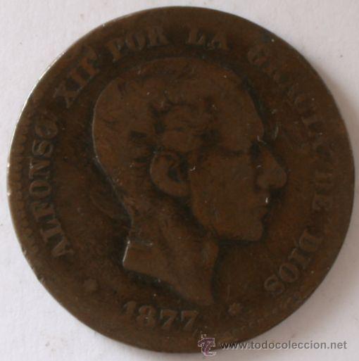 Monedas de Espa&ntilde;a: 10 CENTIMOS DE ALFONSO XII - 1977 - OM - Foto 1