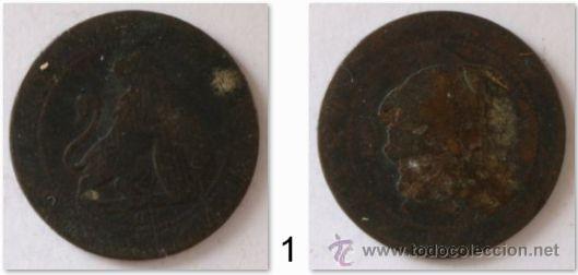 Monedas de Espa&ntilde;a: 5 CENTIMOS DEL GOBIERNO PROVISIONAL - 1870 - EL TIO SENTAO - Foto 1