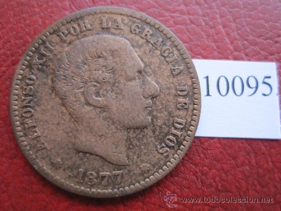 Monedas de Espa&ntilde;a: Espa&ntilde;a , 5 centimos 1877, Alfonso XII, 12 - Foto 1