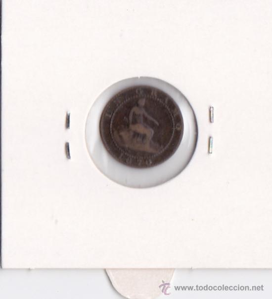 Monedas de Espa&ntilde;a: 1 C&Eacute;NTIMO 1870 GOBIERNO PROVISIONAL - Foto 2