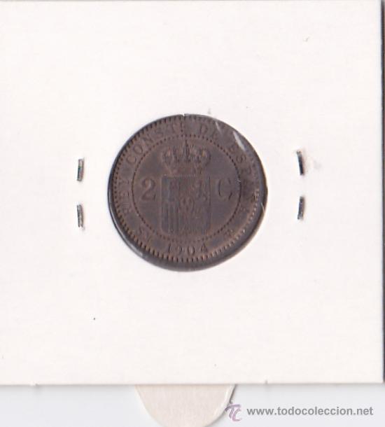 Monedas de Espa&ntilde;a: 2 C&Eacute;NTIMOS 1904 ALFONSO XIII - Foto 2
