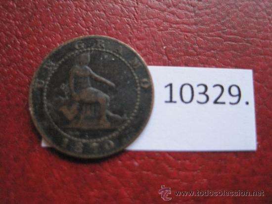Monedas de Espa&ntilde;a: Espa&ntilde;a , 1  centimo 1870 , Gobierno Provisional - Foto 2