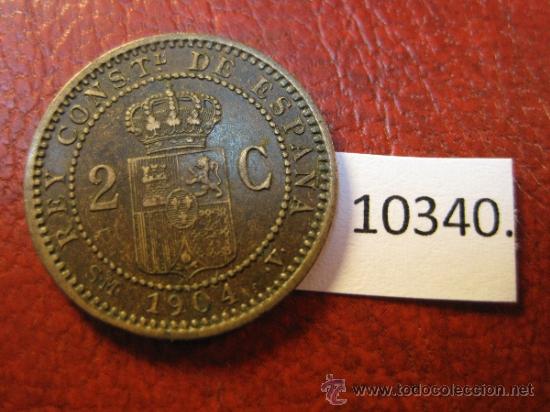 Monedas de Espa&ntilde;a: Espa&ntilde;a , 2  centimos 1904, Alfonso XIII, 13 - Foto 2