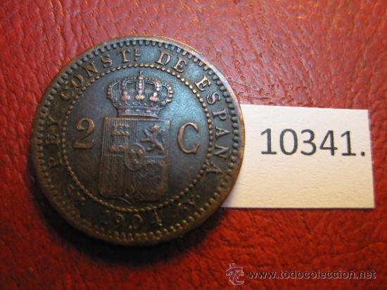 Monedas de Espa&ntilde;a: Espa&ntilde;a , 2  centimos 1904, Alfonso XIII, 13 - Foto 2