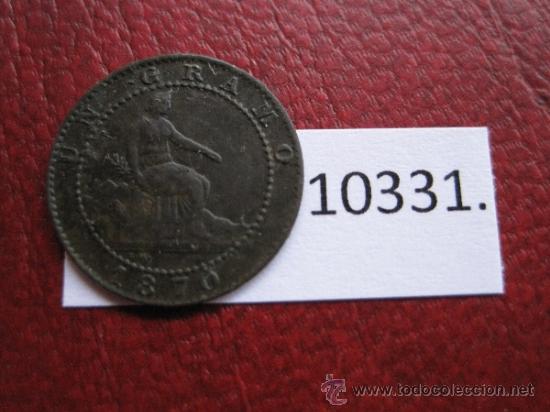 Monedas de Espa&ntilde;a: Espa&ntilde;a , 1  centimo 1870 , Gobierno Provisional - Foto 1