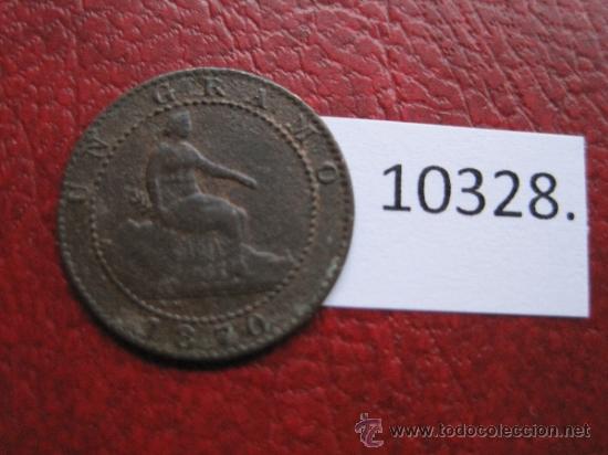 Monedas de Espa&ntilde;a: Espa&ntilde;a , 1  centimo 1870 , Gobierno Provisional - Foto 1