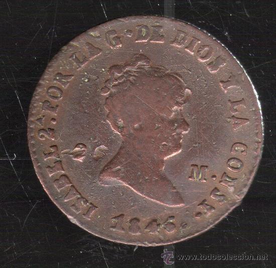 Monedas de Espa&ntilde;a: ISABEL II. 2 MARAVEDIS. SEGOVIA. 1846. - Foto 1