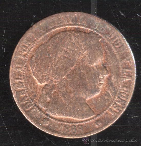 Monedas de Espa&ntilde;a: ISABEL II. 1 CENTIMO DE ESCUDO. SEVILLA. 1868. - Foto 1