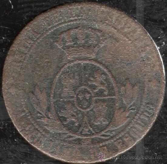 Monedas de Espa&ntilde;a: ISABEL II. 1 CENTIMO DE ESCUDO. JUBIA. 1868 - Foto 2