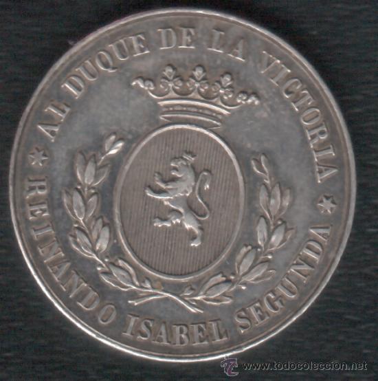 Monedas de Espa&ntilde;a: MEDALLA 1856 ISABEL II 1856 ZARAGOZA - MUY RARA
