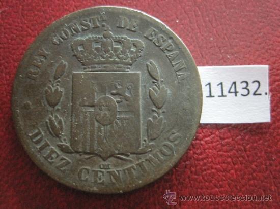 Monedas de Espa&ntilde;a: 10 centimos 1879 Alfonso XIII - Foto 2