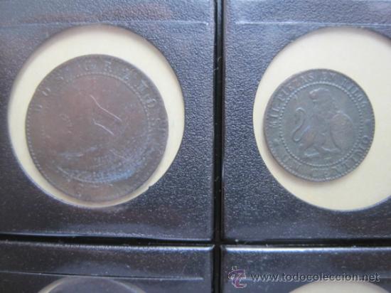 Coins of Spain: Serie de 1 y 2 centimos cobre