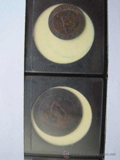 Coins of Spain: Serie de 1 y 2 centimos cobre