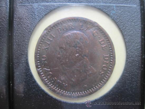 Coins of Spain: 2 centimos cobre