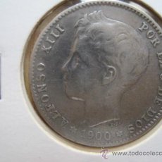 Monedas de España: 1 PESETA PLATA 1900 BC. Lote 34921239