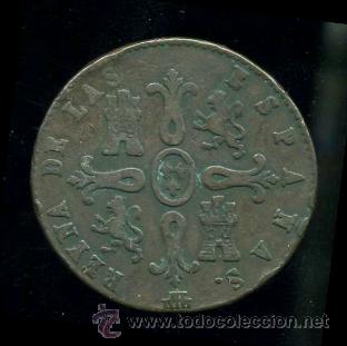 Monedas de Espa&ntilde;a: ISABEL II : 8 Maravedis 1845 Segovia - Foto 2