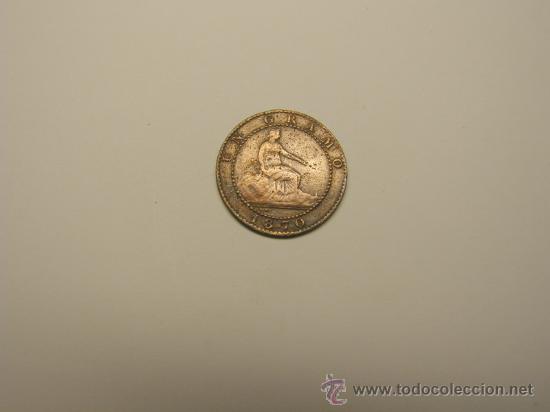Monedas de Espa&ntilde;a: Moneda 1 c&eacute;ntimo, Gobierno Provisional, Madrid, a&ntilde;o 1870. - Foto 1