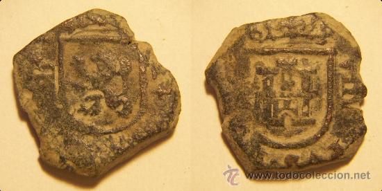 Monedas de Espa&ntilde;a: Moneda de 8 maravedis recortados a identificar - Foto 1