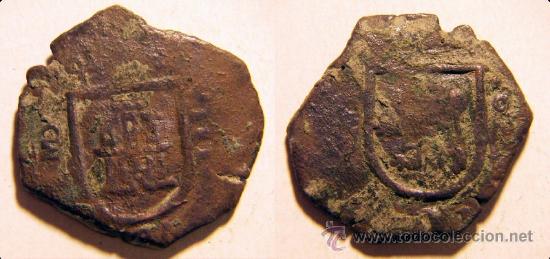 Monedas de Espa&ntilde;a: Moneda de 8 maravedis recortados Madrid - Foto 1