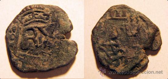 Monedas de Espa&ntilde;a: Moneda de 8 maravedis resellados a identificar - Foto 1