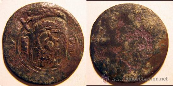 Monedas de Espa&ntilde;a: Moneda de 8 maravedis resellados a identificar - Foto 1