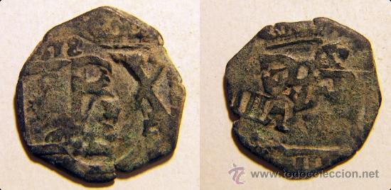 Monedas de Espa&ntilde;a: Moneda de 4 maravedis resellados a identificar - Foto 1