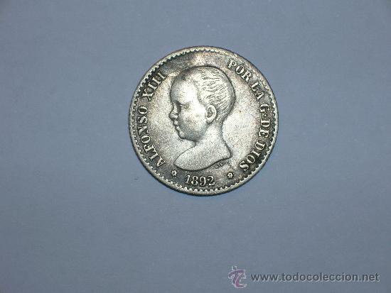 Monedas de Espa&ntilde;a: Espa&ntilde;a 50 c&eacute;ntimos 1892 *92 (4695) - Foto 1