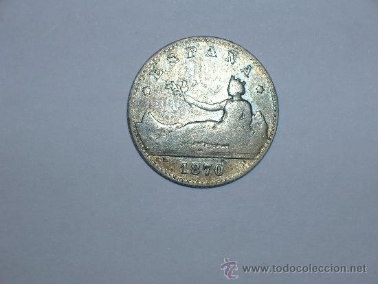 Monedas de Espa&ntilde;a: Espa&ntilde;a 50 c&eacute;ntimos 1870 *-0 (4700) - Foto 1