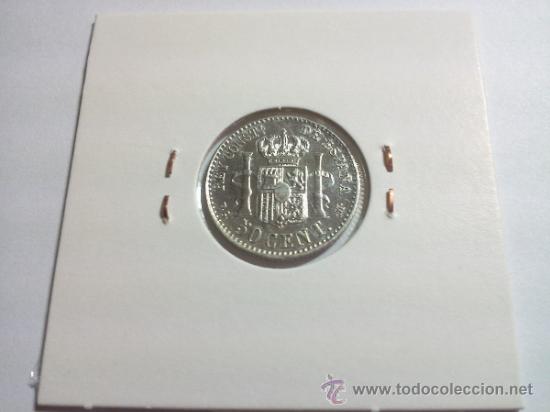 Monedas de Espa&ntilde;a: 50 C&Eacute;NTIMOS 1892 PG M ALFONSO XIII - Foto 4