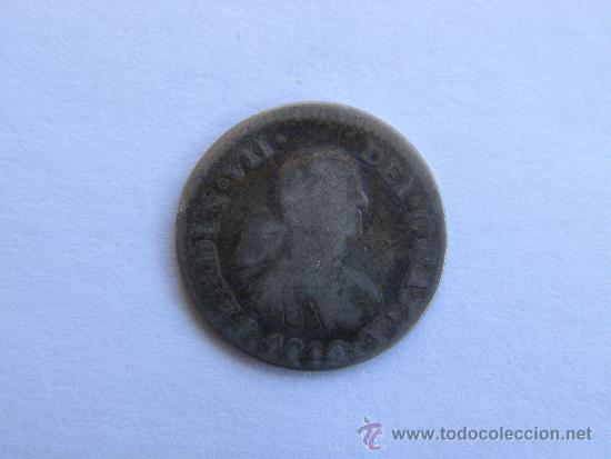 Monedas de Espa&ntilde;a: FERNANDO VII .MEDIO REAL. MEXICO.1810 - Foto 1