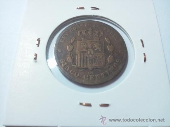 Monedas de Espa&ntilde;a: 5 C&Eacute;NTIMOS 1878 ALFONSO XII - Foto 4