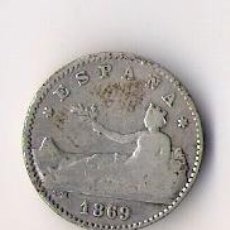 Monedas de España: GOBIERNO PROVISIONAL 50 CENTIMOS PLATA MADRID SN M 1869