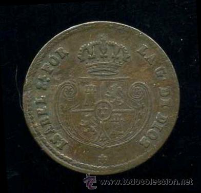 Monedas de Espa&ntilde;a: ISABEL II : Decima de Real 1853 Segovia - Foto 2
