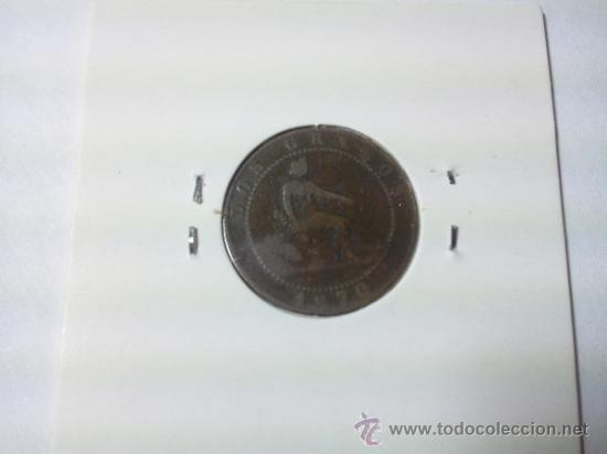 Monedas de Espa&ntilde;a: 2 C&Eacute;NTIMOS 1870 GOBIERNO PROVISIONAL - Foto 4