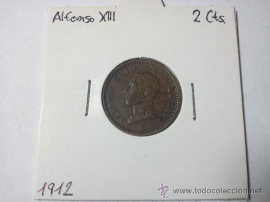 Monedas de Espa&ntilde;a: 2 C&Eacute;NTIMOS 1912 ALFONSO XIII - Foto 3