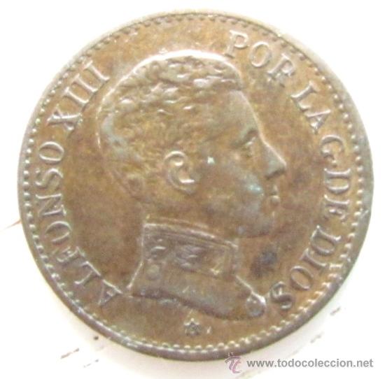 Monedas de Espa&ntilde;a: un centimo 1906, Alfonso XIII. EBC - Foto 2