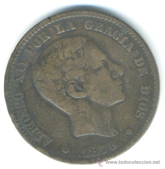 Monedas de Espa&ntilde;a: 10 c&eacute;ntimos de Alfonso XII, - Foto 1
