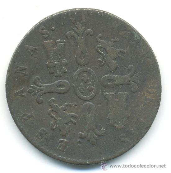 Monedas de Espa&ntilde;a: 8 maravedis Isabel II, 1850. Jubia - Foto 2