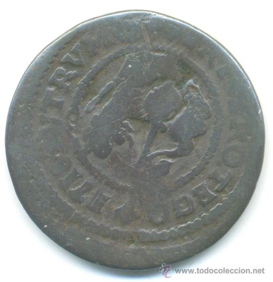 Monedas de Espa&ntilde;a: 2 maravedis. Felipe V. 1718 - Foto 2