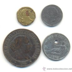 Monedas de España: Nº80- CURIOSO LOTE DE CUATRO MONEDAS FALSAS FALSA DE ÉPOCA A 15 EUROS CADA UNA. Lote 37531064