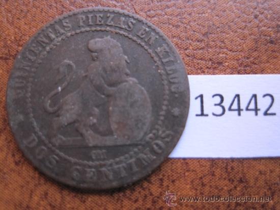Monedas de Espa&ntilde;a: Espa&ntilde;a  , 2 centimos  1870 , Gobierno Provisional - Foto 2