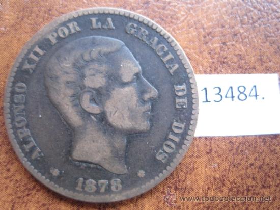 Monedas de Espa&ntilde;a: Espa&ntilde;a  , 10 centimos  1878 , Alfonso XII - Foto 1