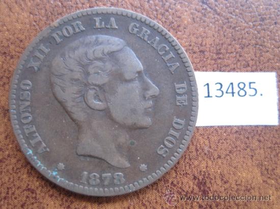 Monedas de Espa&ntilde;a: Espa&ntilde;a  , 10 centimos  1878 , Alfonso XII - Foto 1