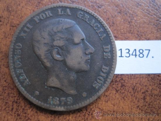 Monedas de Espa&ntilde;a: Espa&ntilde;a  , 10 centimos  1879 , Alfonso XII - Foto 1