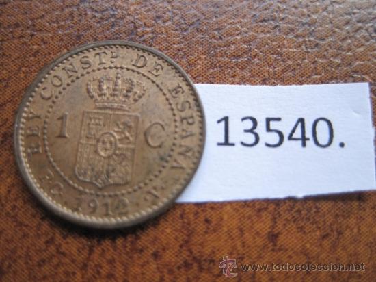 Monedas de Espa&ntilde;a: Espa&ntilde;a  , 1 centimo 1912 - 2  PCV , Alfonso XIII - Foto 2
